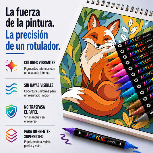 Set de Rotuladores Acrílicos Artelis